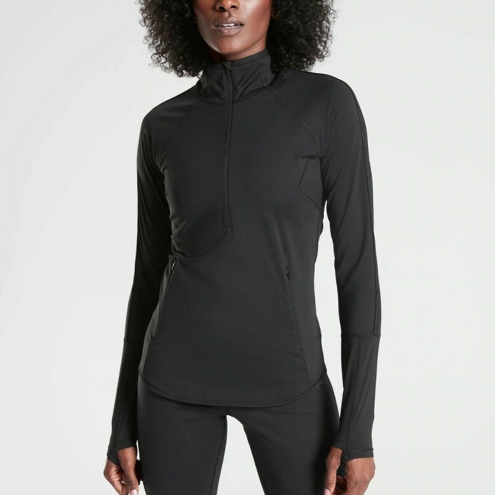 Athleta Eclipse Half Zip (Black)